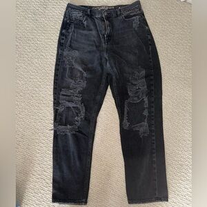 American Eagle Distressed Black Jeans